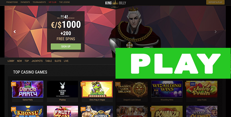 King Billy Casino Play